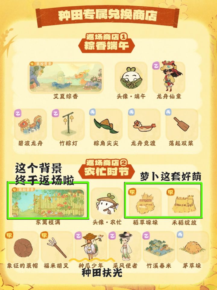 桃源|全新种田玩法上线✅返场商店夯爆了截图