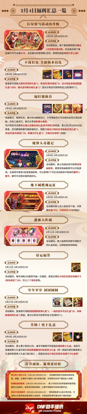 2月版本福利一图解析，多样奖励千万别漏