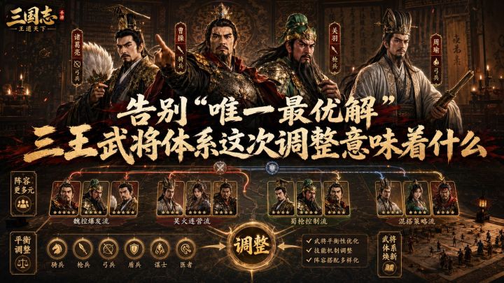 告别“唯一最优解”,三王武将体系这次调整意味着什么?截图