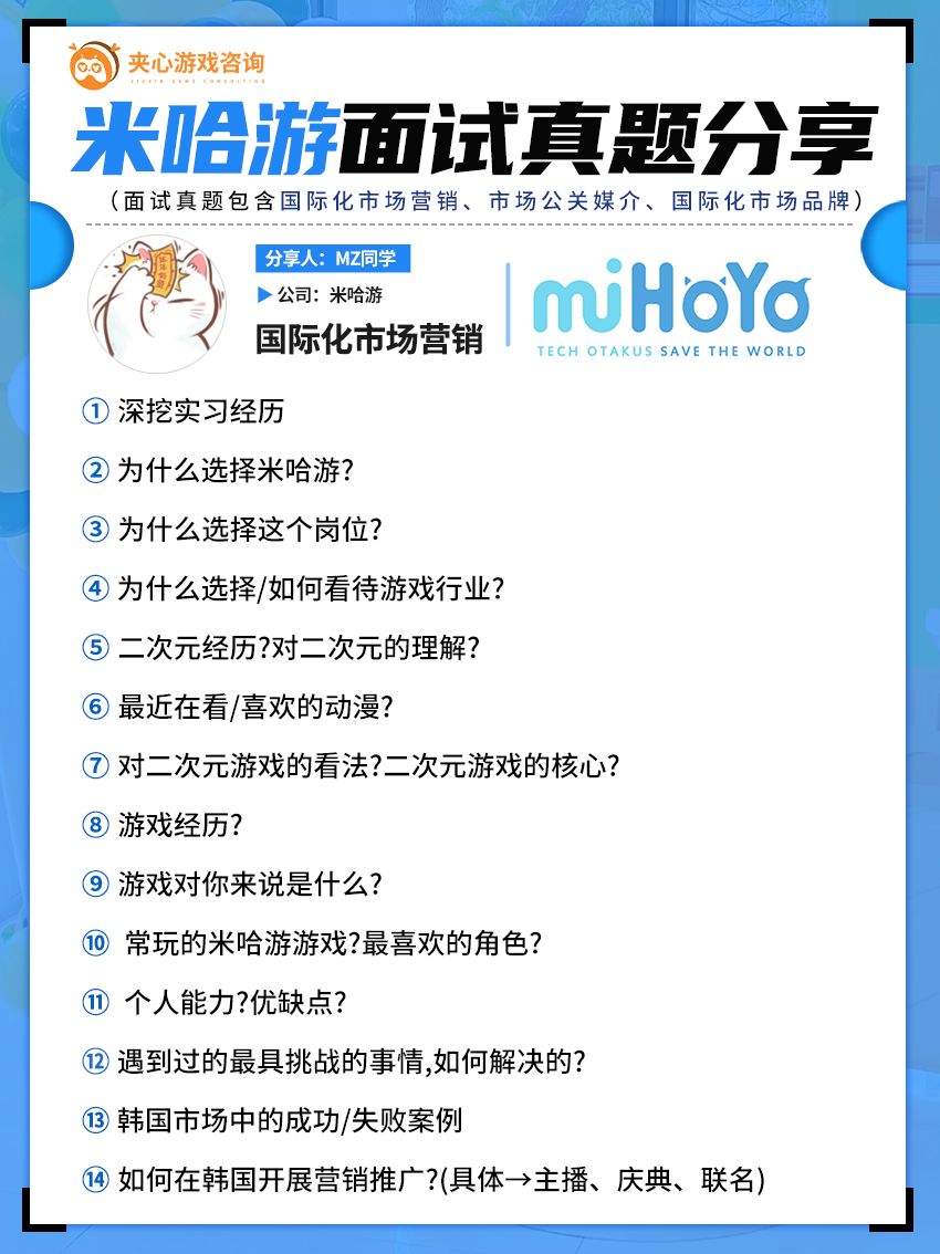 临时抱佛脚,米哈游面试真题分享 2