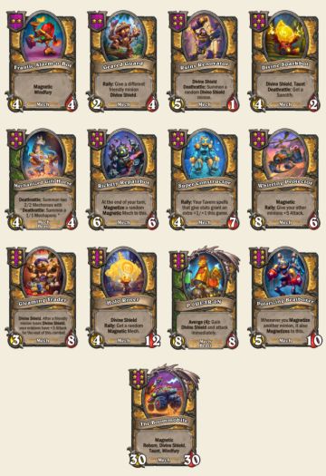 炉石酒馆新版本机械随从移除or回归