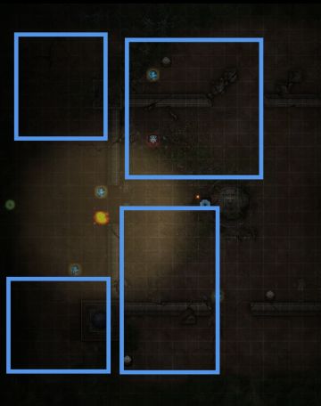 刷26溶解剂，行尸心脏大致刷新位置。
事先声明并不细节！
一个蓝框有0-1个行尸，地下只有两个刷新点且没有杂怪