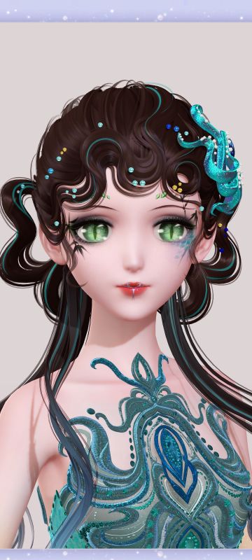 妆容展示『青蛇』