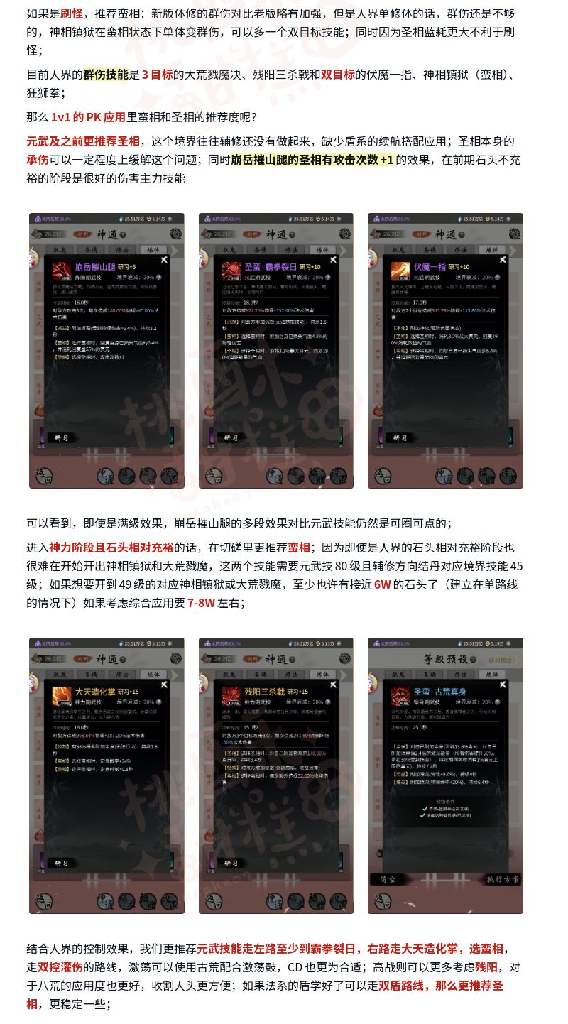 【重塑】新版体修人界神通法相讲解辅修推荐 3