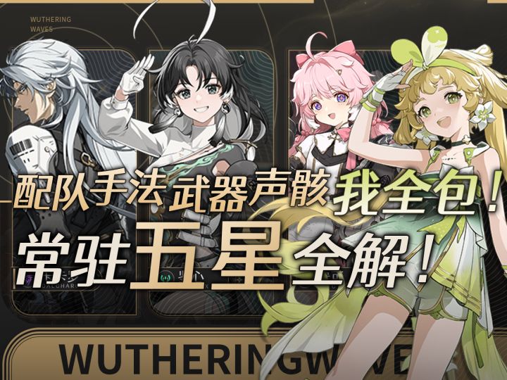 【鸣潮】新手五选一?全都扒干净!常驻五星角色详解合集截图