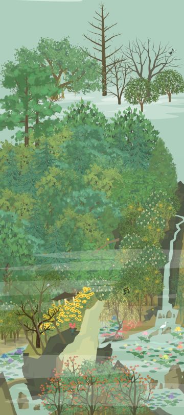 四时梦境__《雪覆苍翠》