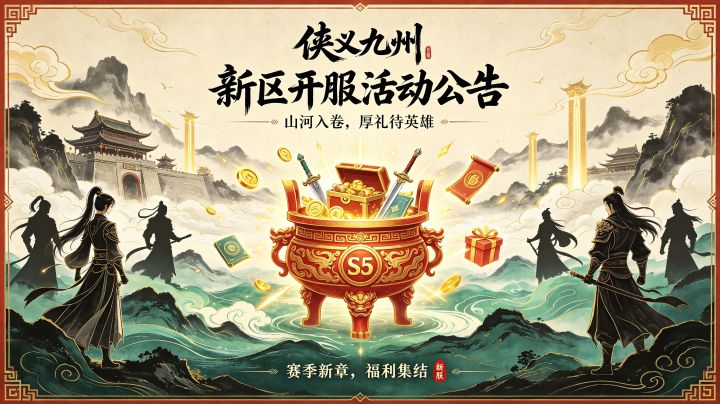 S5赛季新区开服活动公告截图