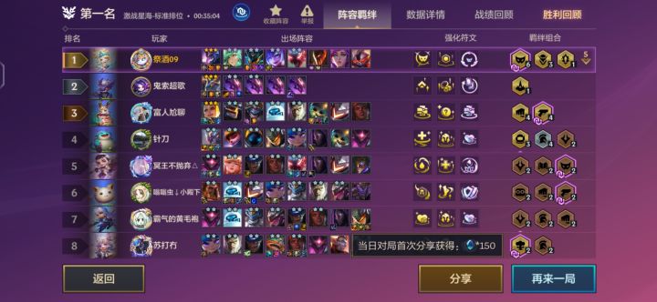 龙王三星,上场歪嘴。截图