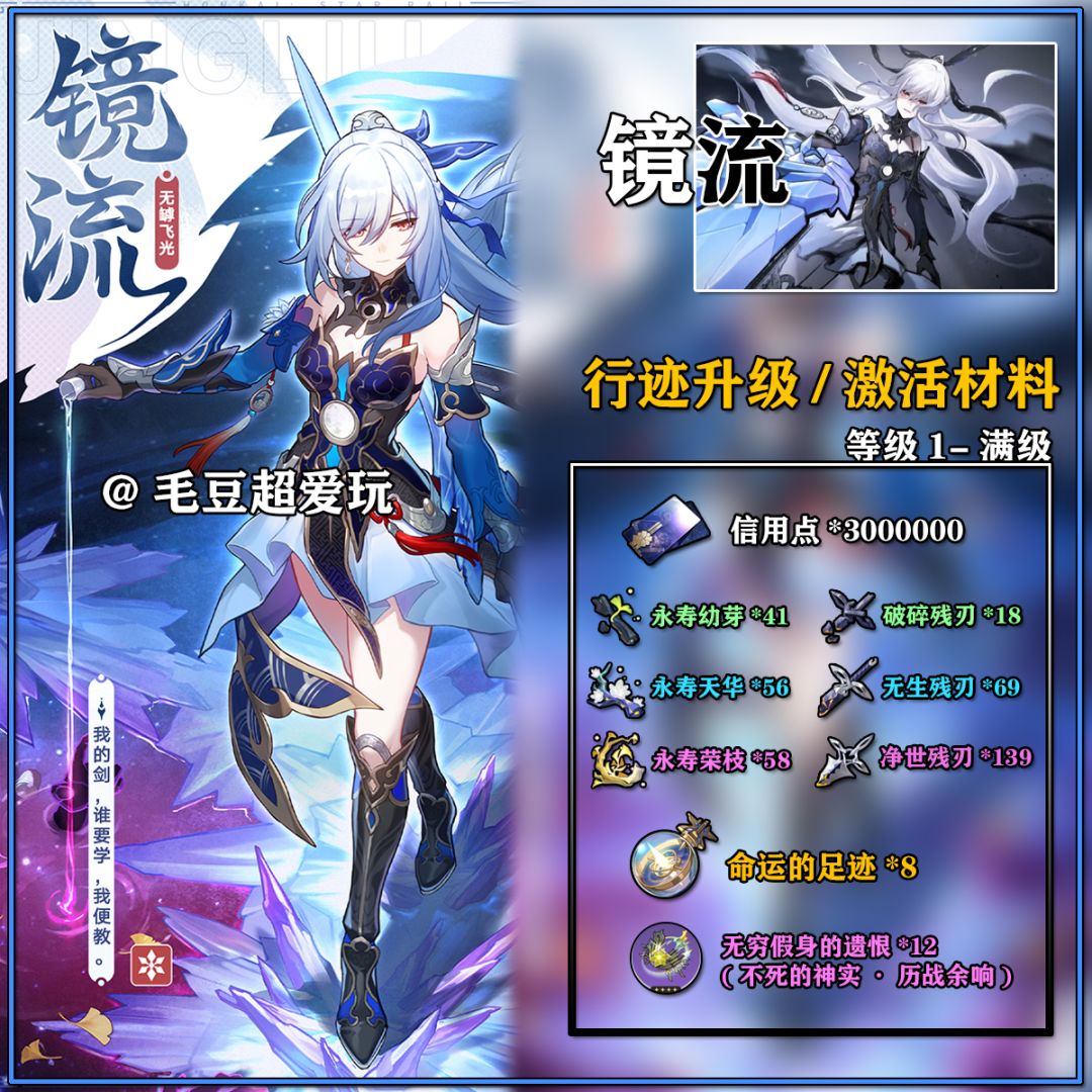 「V1.3攻略」镜流-角色养成材料整理篇 3