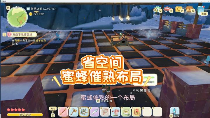 星砂岛比较省空间的蜜蜂催熟布局截图