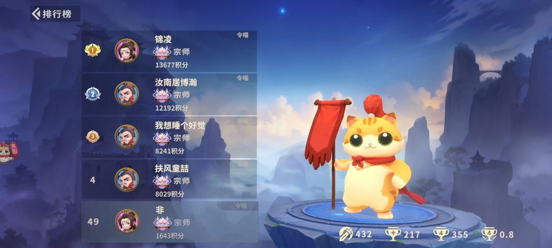 缺一个统帅,其余都齐全了 1
