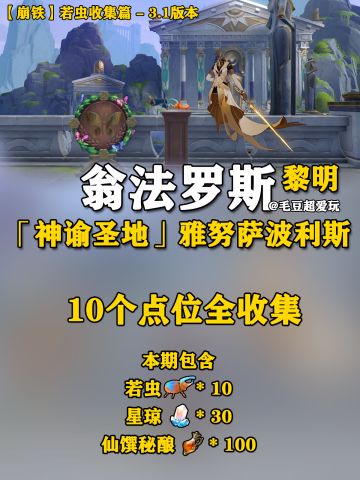 【V3.1攻略】黎明雅努萨波利斯若虫全收集