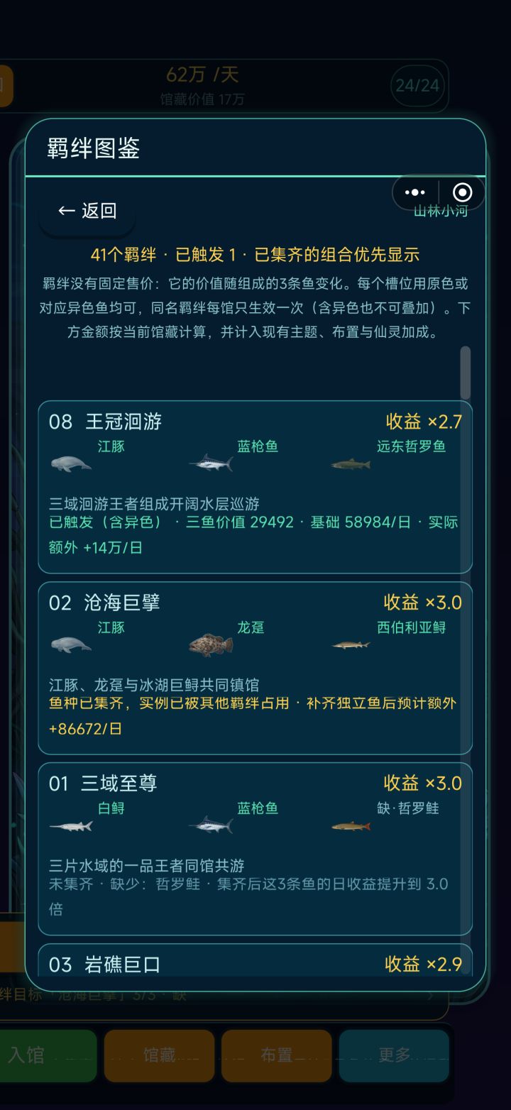 为啥还是一个羁绊触发截图