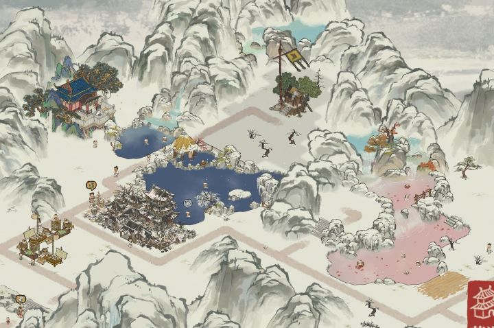 大雪天泡温泉截图