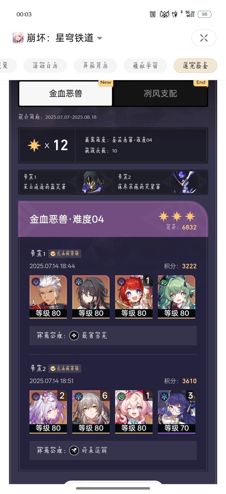还真给我打满了,1缇神力截图