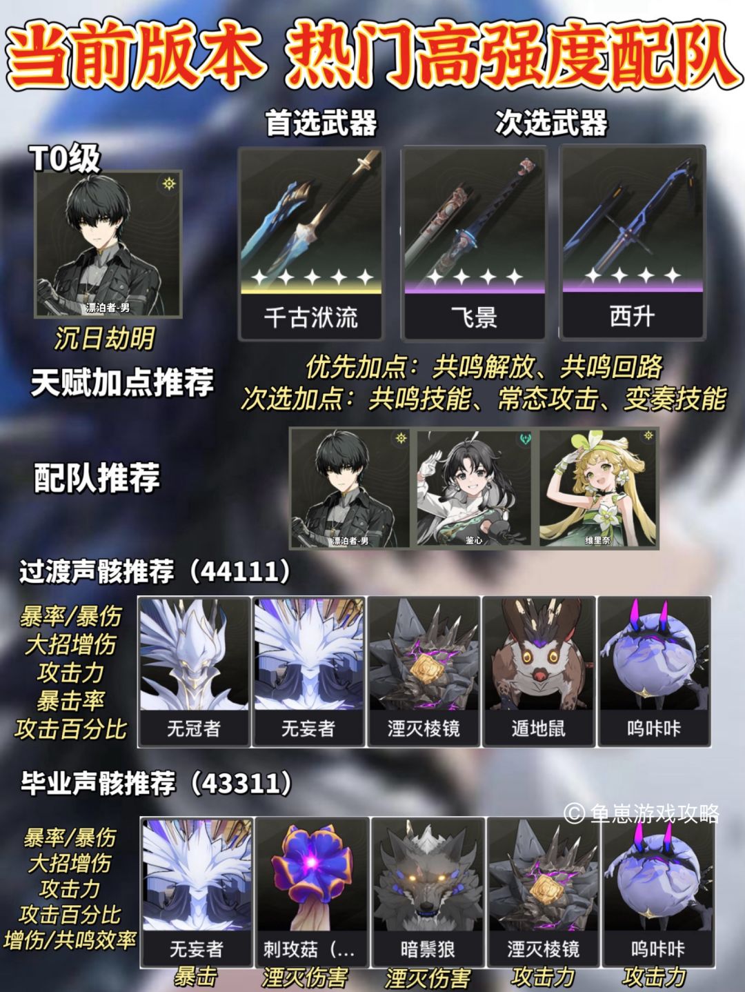 「鸣潮」最新版本 共鸣者强度/养成 攻略 2