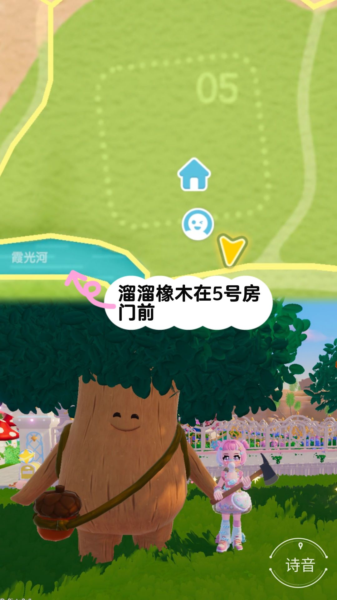 心动小镇最新溜溜橡木和萤石位置 2