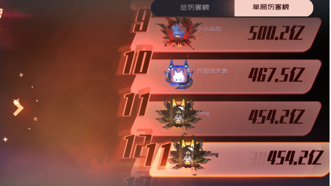 对昨天的配队进行的一些调整截图