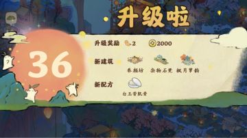 36级升级解锁的物品和配方参考