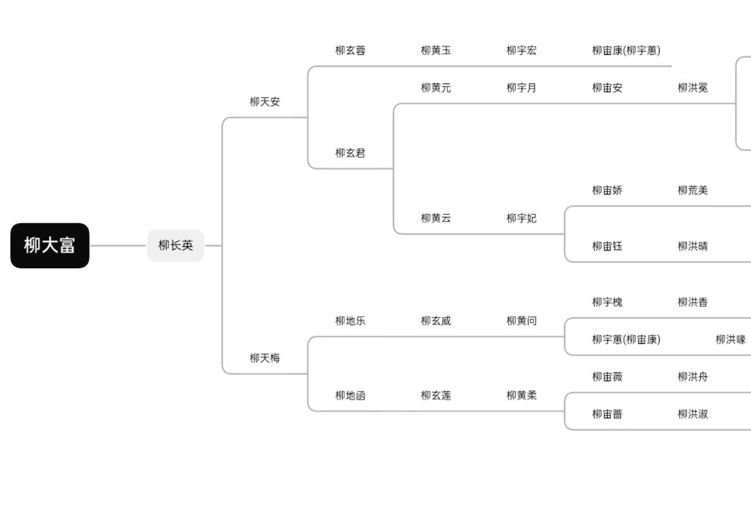 闲的没事用软件搞了个族谱 1