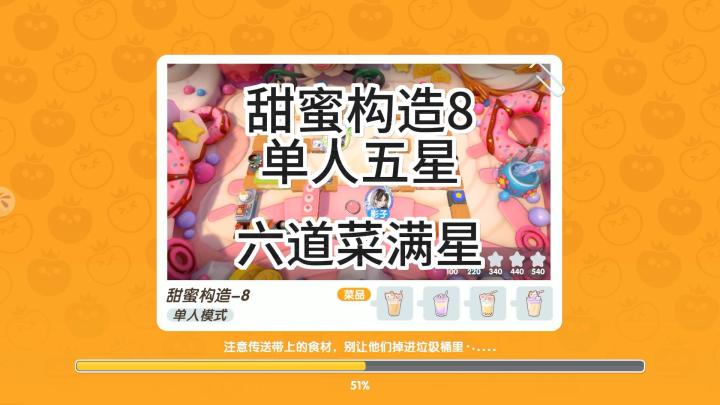 暴吵萌厨赛季关卡甜蜜构造8单人五星截图