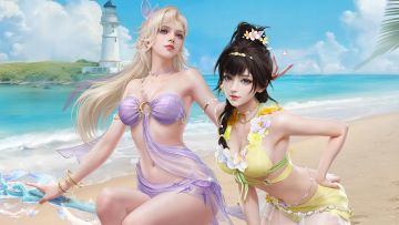 夏日系列外观再上新 | 紫萍、席拉掉泳池里，你先救谁？