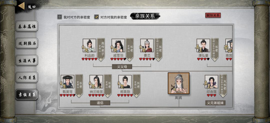 想问一下为啥我对我的道侣和义姐好感负数啊 2