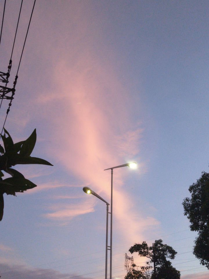 晚霞好美。截图