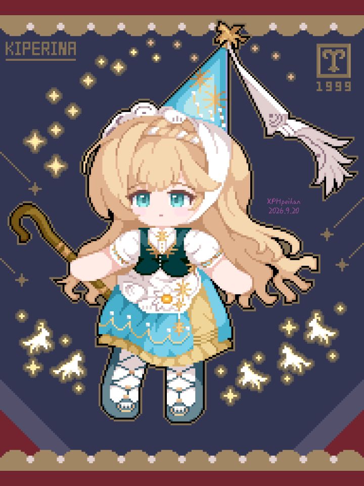 画了像素画大脑袋花环新皮!截图