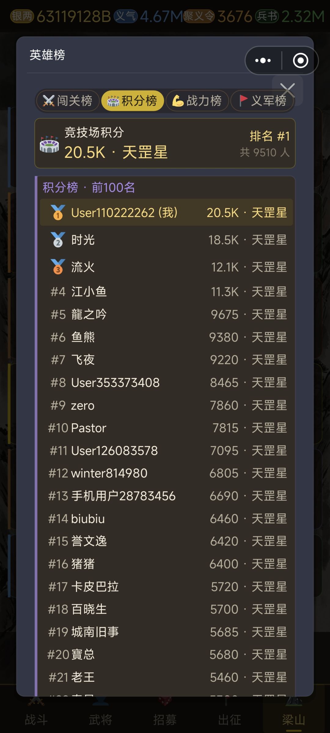 肝了那么久,终于三榜第一了 2