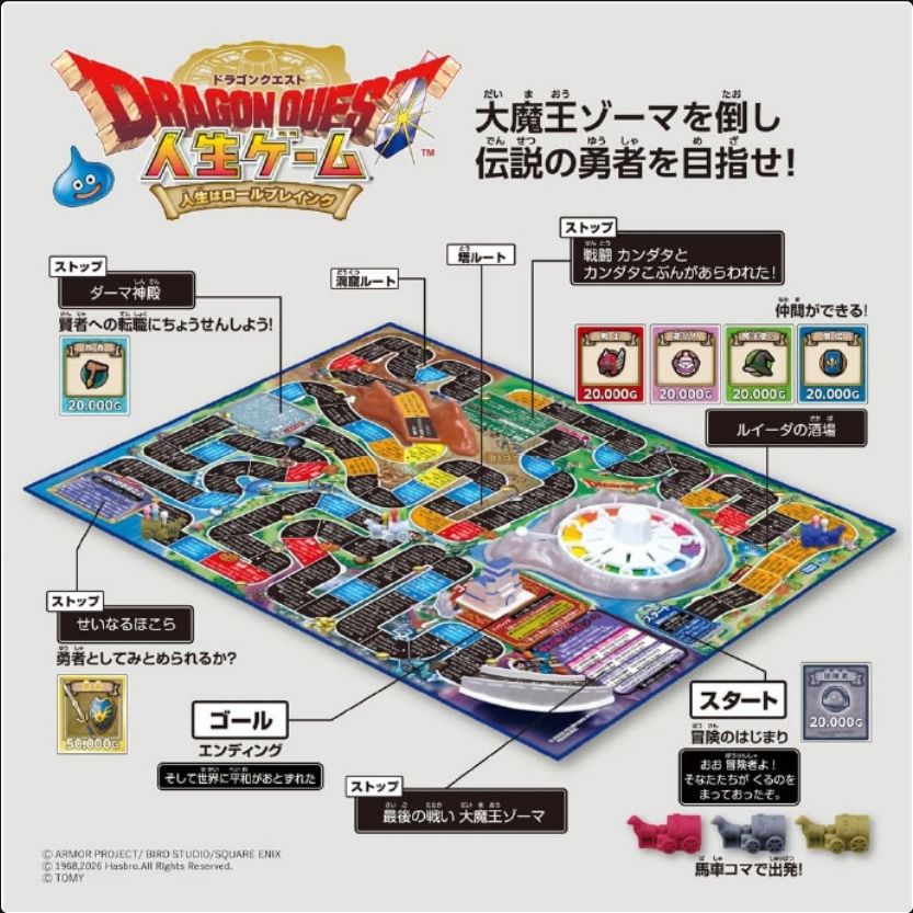 DQ版人生游戏10.24发售,转职魔王融进桌游 3