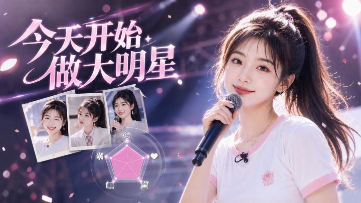 【周活动】游戏内票选【今天开始做大明星】第三年路线截图