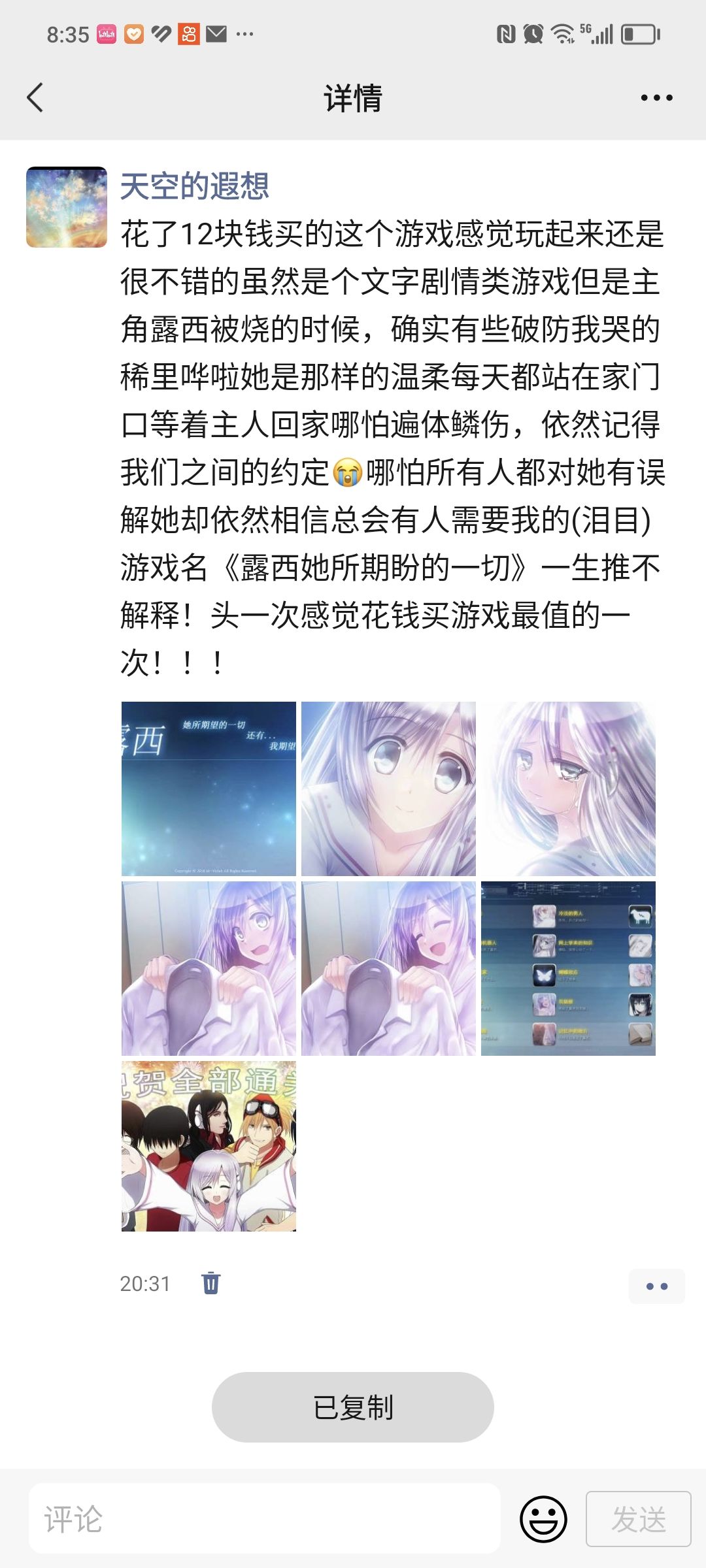 爱你!露西希望你能被人珍惜、被人所爱 2
