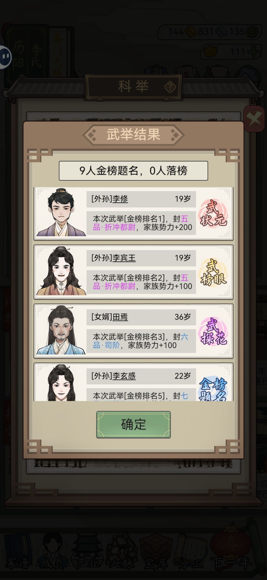 500年达名门世族,成年即状元 2