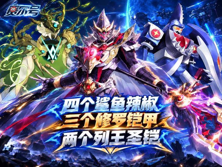 四个鲨鱼辣椒,三个修罗铠甲,狂野精灵拉满,4个圣皇币未使用截图