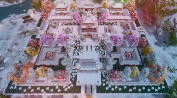 【逆水寒公测攻略 】60万热度庄园-宫城夜雪-免费送