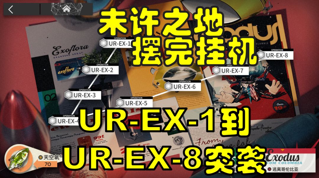 【明日方舟未许之地】UR-EX-1到UR-EX-8突袭摆完挂机合集截图