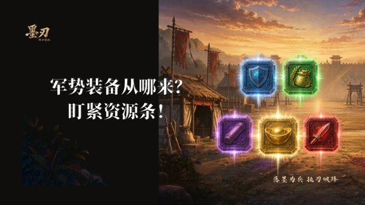 【官方攻略④】军势装备从哪来?盯紧资源条!截图