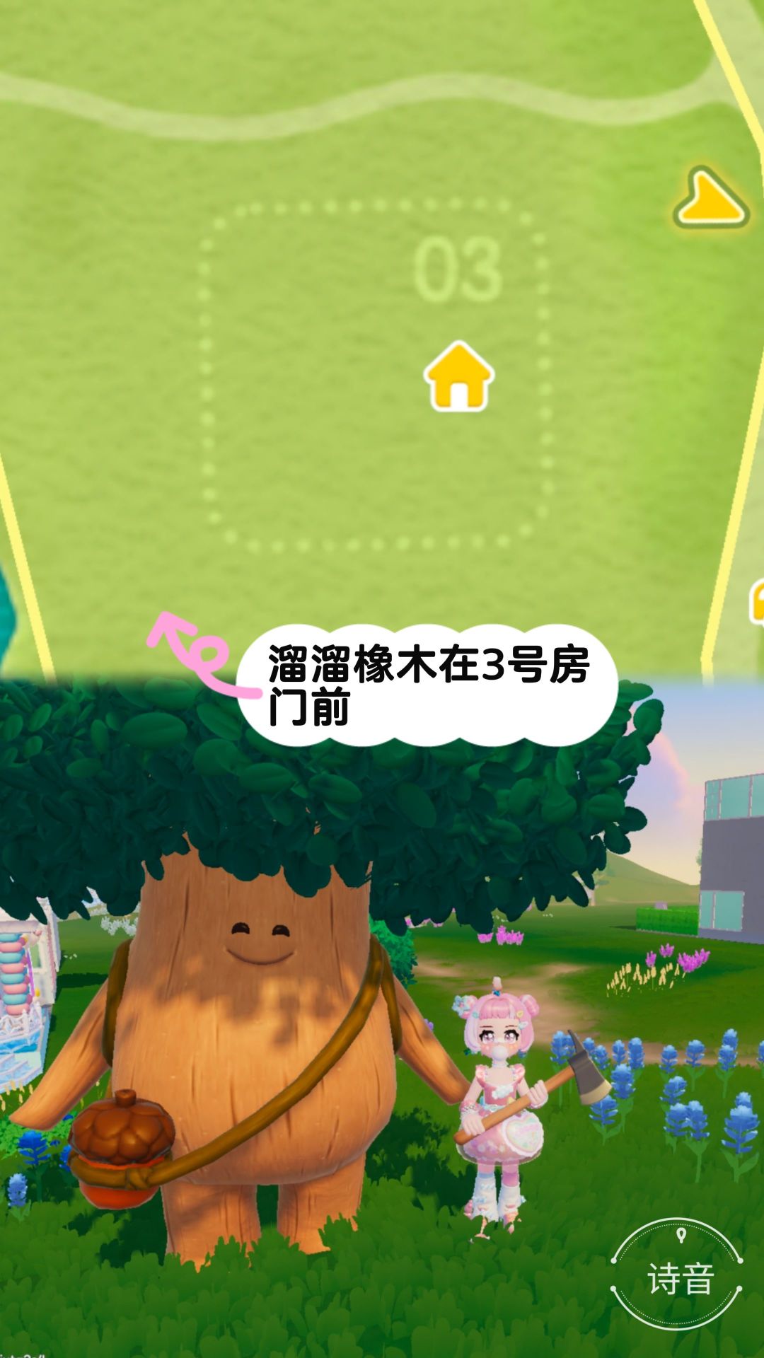心动小镇最新溜溜橡木和萤石位置 2