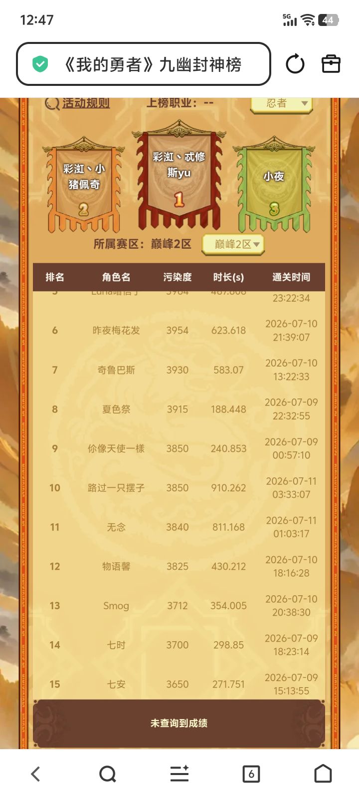 为什么没有成绩啊截图