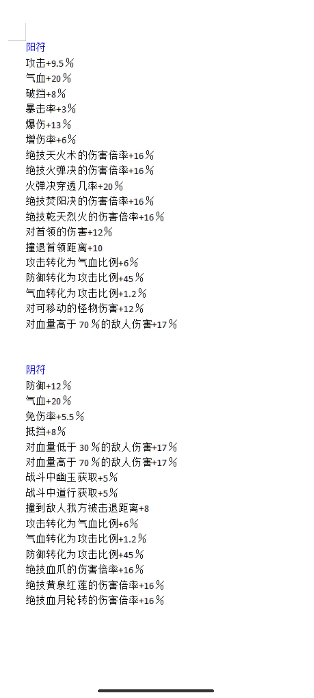 目前收集的所有天品符箓磁条 2