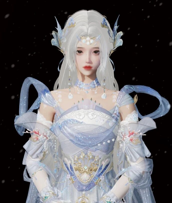 发图做任务啦!剑网3校服白发!侵删截图
