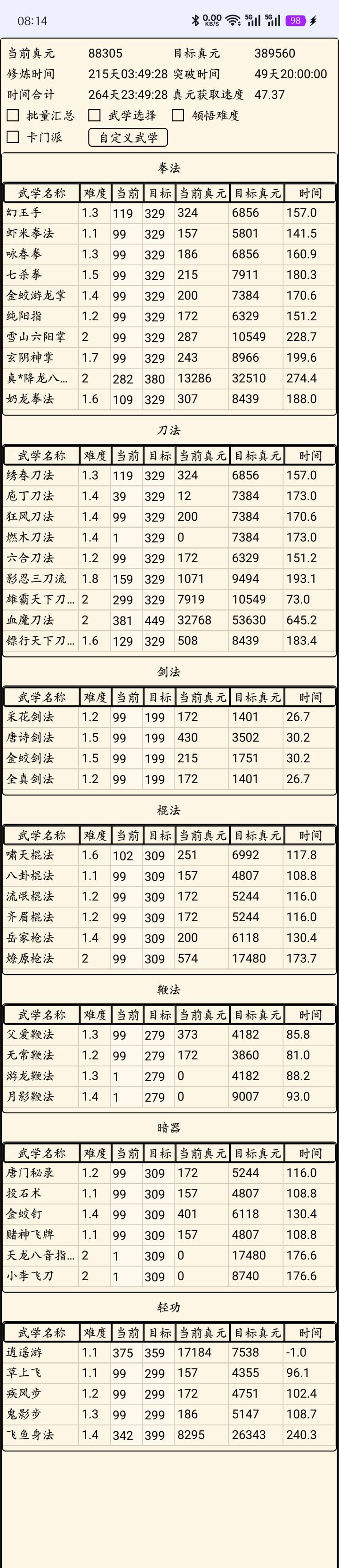 二轮真元规划截图