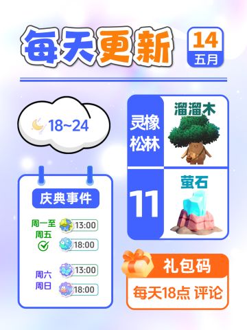 5月14日小镇日报溜溜木萤石兑换码 每日更新