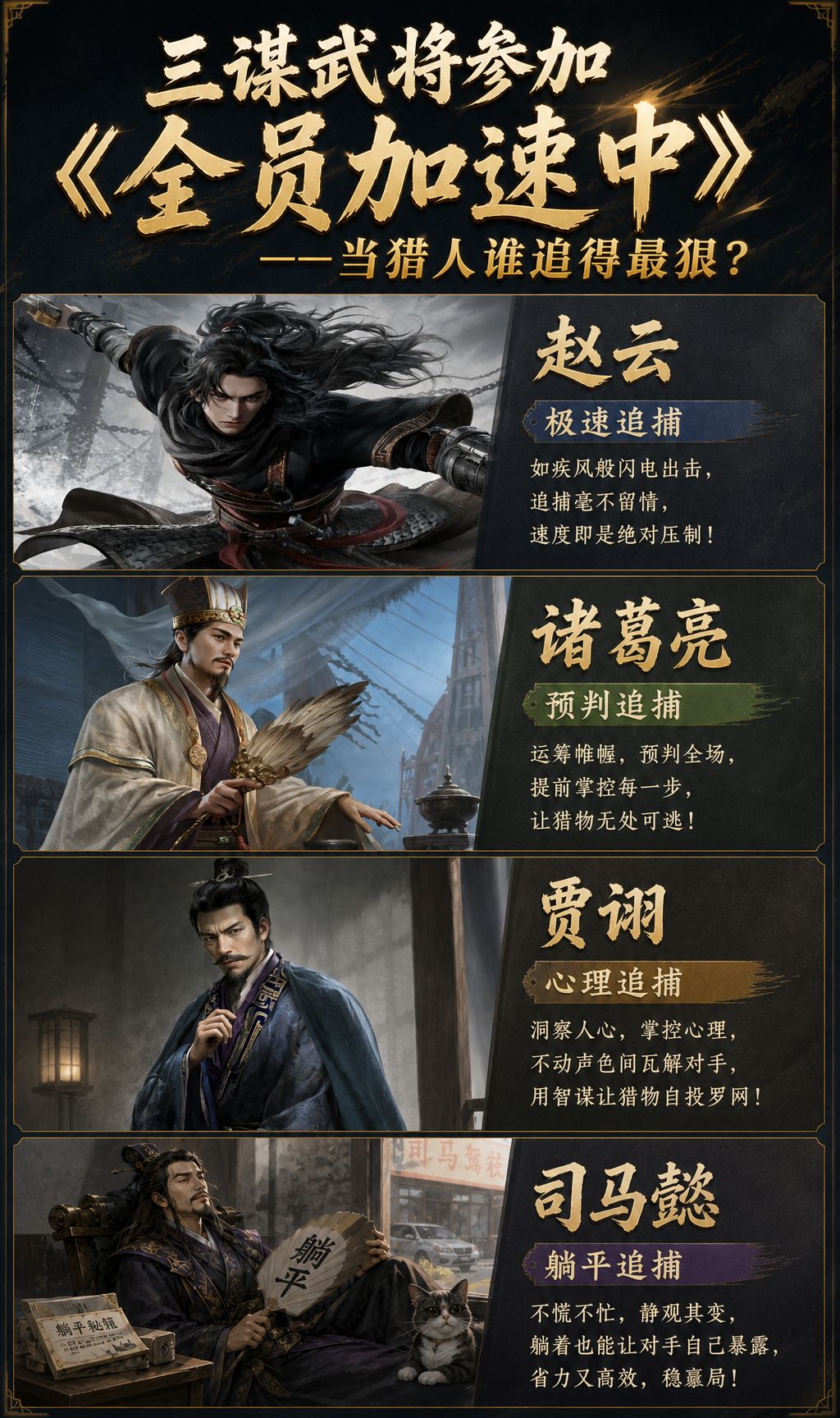 三谋武将《全员加速中》——谁追得最狠? 1