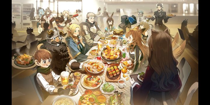 #明日方舟 #明日方舟迷宫饭联动 
明日方舟x迷宫饭
一起来恰饭啦！
大家吃嘛嘛！香倍嘛嘛棒！截图