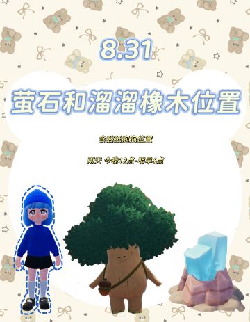 今日萤石和溜溜橡木位置已更新