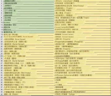 游戏攻略16 任务合集中英对照