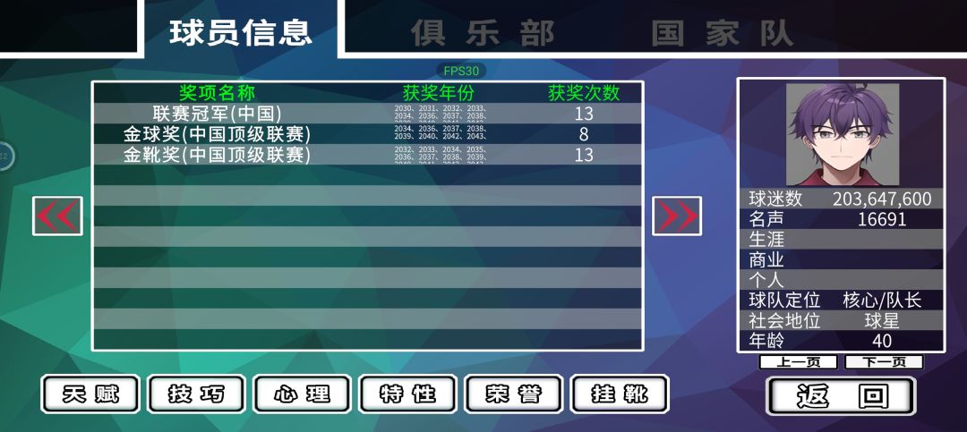 40岁前锋档 3