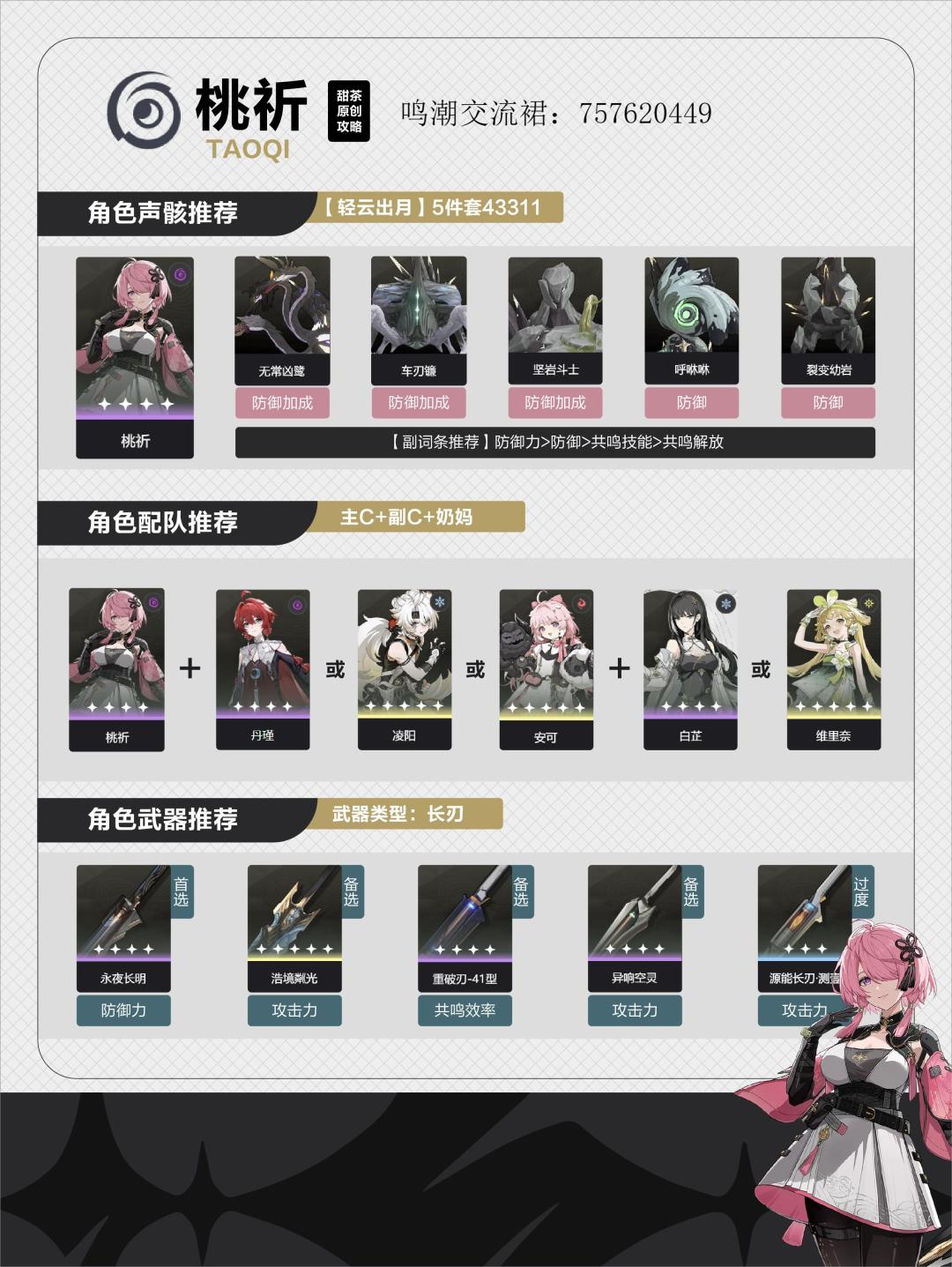 桃祈配队攻略 2